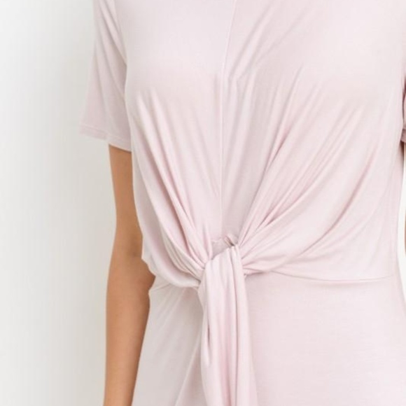 Spring Knotted Pink Dress - Picture 5 of 6